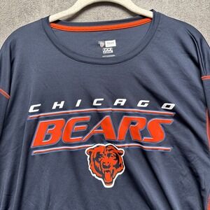 chicago bears 2XL Shirt NFL Team Apparel Crew Neck TX3 Cool Pullover Long Sleeve